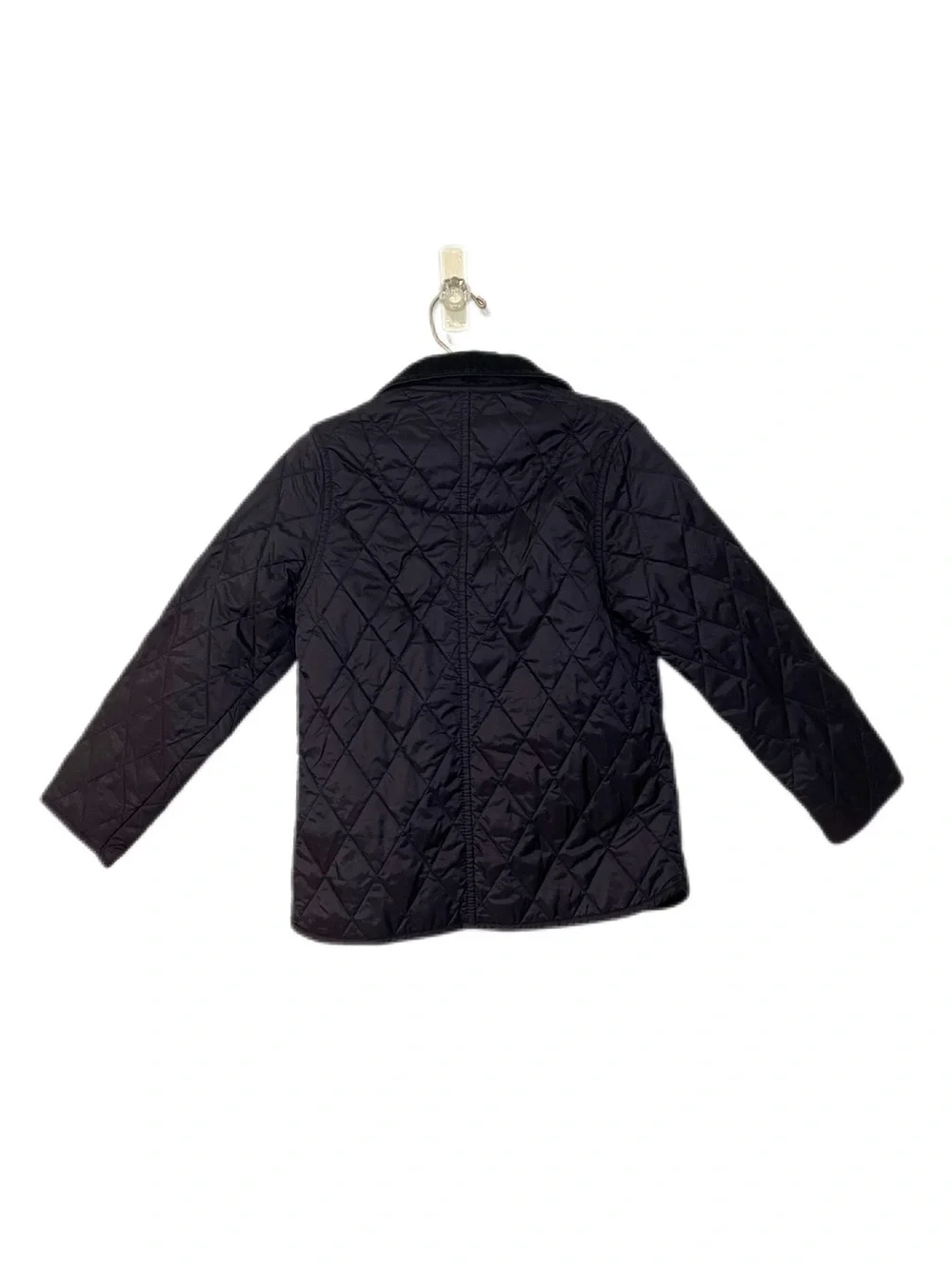Barbour Girls XS 4-5 Navy Shaped Liddesdale Quilted Jacket with Liberty Lining